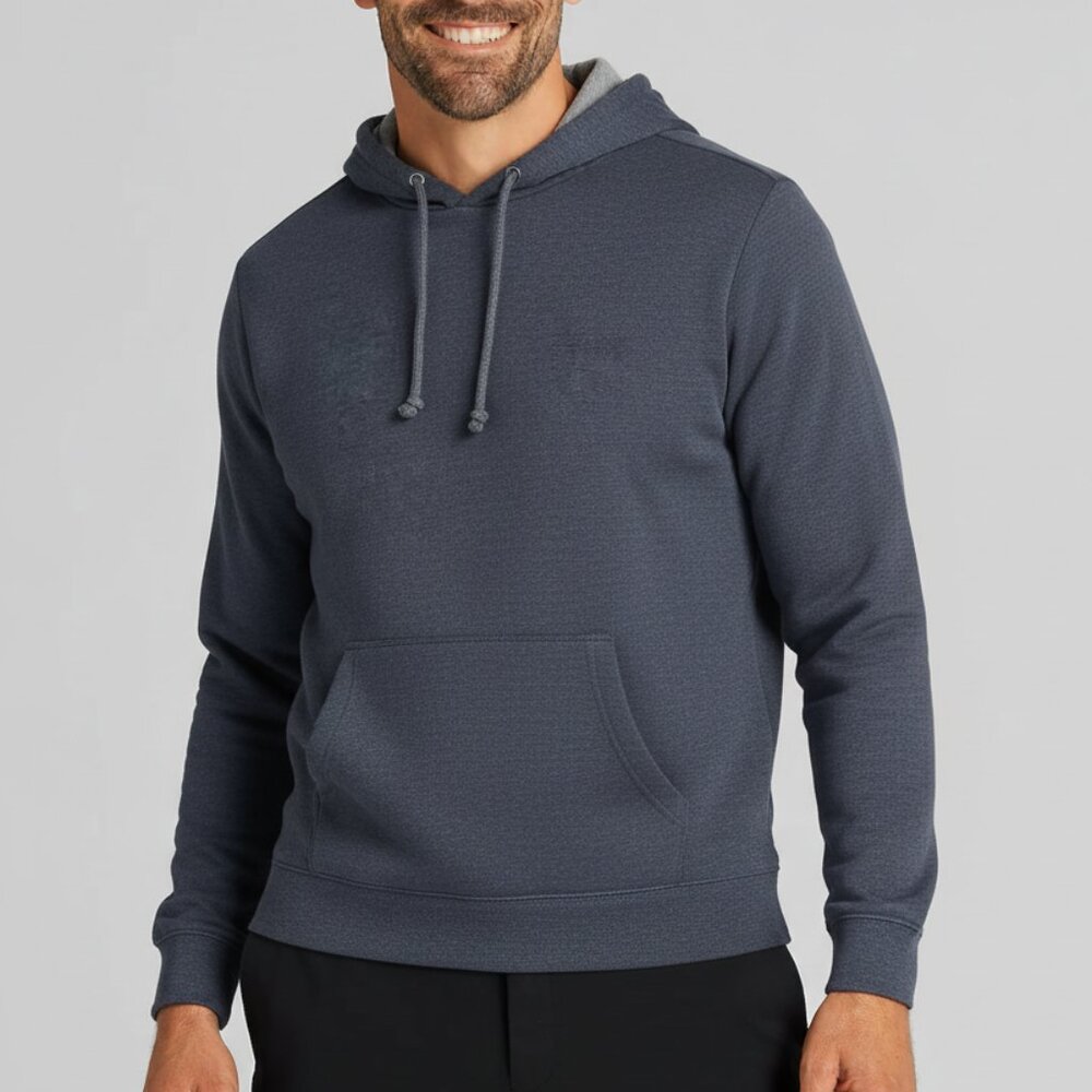 Antigua Action Lightweight Fleece Navy Blue Hoodie